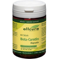 Produktbild von Allcura Beta-Carotin Kapseln mit Vitamin A 60 Stück