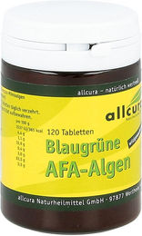 Allcura Blaugrüne AFA-Algen Tabletten 250 mg 120 Stück – Bild 1 von 4