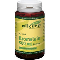 Produktbild von Allcura Bromelain 500 mg Kapseln 90 Stück