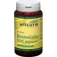 Produktbild von allcura Bromelain 500 mg Kapseln vegan 90 Stück