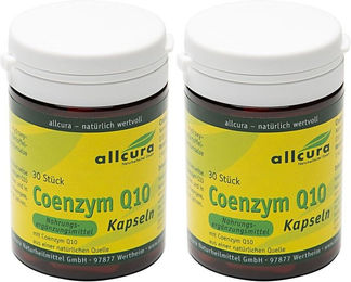 allcura Coenzym Q 10 Kapseln mit Ubiquinon 200 mg 30 Stück – Bild 1 von 1