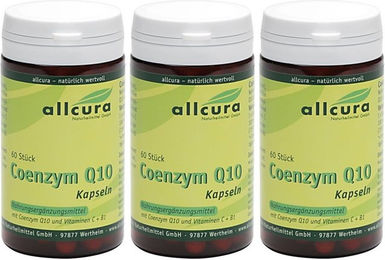 allcura Coenzym Q10 mit Ubiquinon 100 mg Kapseln 60 Stück – Bild 1 von 1