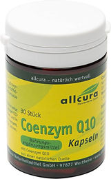 Allcura Coenzym Q10 Ubiquinon Kapseln 200 mg 30 Stück – Bild 1 von 1