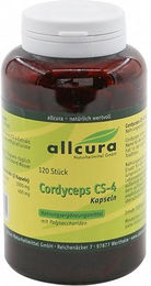 allcura Cordyceps CS-4 Extrakt Kapseln vegan 120 Stück – Bild 1 von 3