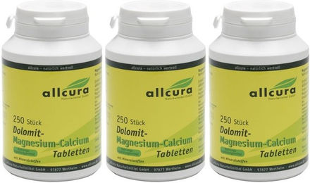 allcura Dolomit-Magnesium-Calcium Tabletten – Bild 1 von 1