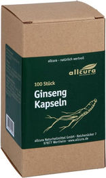 Allcura Ginseng 500 mg Kapseln 100 Stück vegan und laktosefrei – Bild 1 von 3
