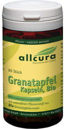 allcura Granatapfel Kapseln bio hefefrei laktosefrei 60 Stück – Bild 1 von 4