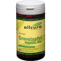 Produktbild von allcura Granatapfel Kapseln bio hefefrei laktosefrei 60 Stück