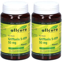 Produktbild von allcura Griffonia 5-HTP 50 mg Kapseln 90 Stück