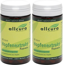 allcura Hopfen Extrakt vegetarische Kapseln 180 Stück – Bild 1 von 1