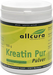 allcura Kreatin Pur Monohydrat Pulver 500 g – Bild 1 von 3