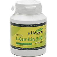 Produktbild von Allcura L-Carnitin 500 mg Kapseln 60 Stück