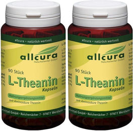 allcura L-Theanin Kapseln 90 mg 180 Kapseln – Bild 1 von 3