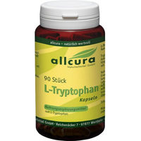 Produktbild von Allcura L-Tryptophan 500 mg Kapseln 90 Stück vegan glutenfrei laktosefrei ohne Zusatzstoffe