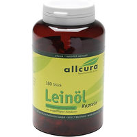 Produktbild von Allcura Leinöl Kapseln 180 Stück