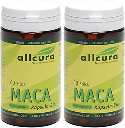 allcura Maca Kapseln Bio 120 Stück – Bild 1 von 1