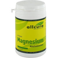 Produktbild von Allcura Magnesium Kautabletten zuckerfrei 90 Stück