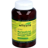 Produktbild von allcura Mariendistel mit Artischocke und Löwenzahn Kapseln vegan 120 Stück