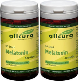 allcura Melatonin Kapseln 1 mg vegan und vegetarisch 180 Stück – Bild 1 von 1