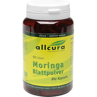 Produktbild von Allcura Moringa Blattpulver Bio Kapseln 90 Stück