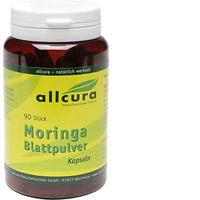 Produktbild von allcura Moringa Blattpulver Kapseln Bio 90 Stück