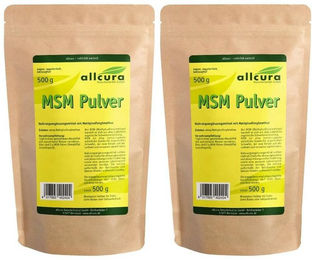 allcura MSM Pulver mit Schwefel 500 mg 250 g – Bild 1 von 3
