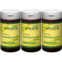 Produktbild von allcura Nachtkerzenöl Kapseln mit Vitamin E 90 Stück
