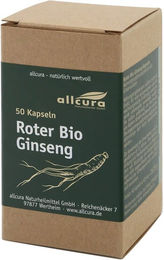 Allcura Roter Bio Ginseng Kapseln 50 Stück – Bild 1 von 3