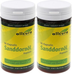 allcura Sanddornöl Kapseln mit Vitamin E 90 Stück – Bild 1 von 1