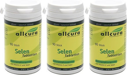 allcura Selen mit Natriumselenit und Vitamin E Tabletten – Bild 1 von 1