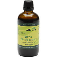 Produktbild von allcura Stevia flüssige Tafelsüße Tropfen vegan und alkoholfrei 100 ml