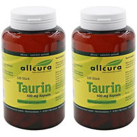 Produktbild von allcura Taurin 500 mg Kapseln vegan 120 Stück