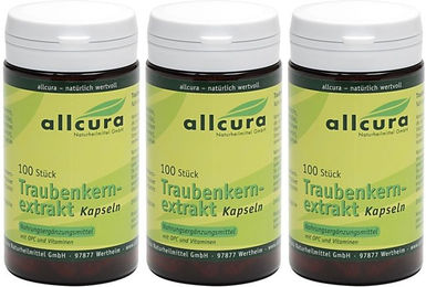allcura Traubenkern Extrakt Kapseln 100 Stück – Bild 1 von 1