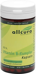 allcura Vitamin B-Komplex Kapseln 90 Stück – Bild 1 von 4