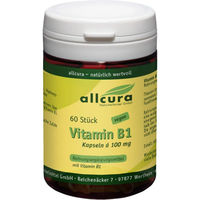 Produktbild von Allcura Vitamin B1 100 mg Kapseln 60 Stück