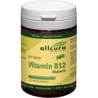 Produktbild von allcura Vitamin B12 Kapseln 60 Stück