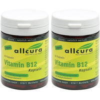 Produktbild von allcura Vitamin B12 Kapseln vegan vegetarisch 120 Stück