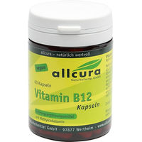 Produktbild von allcura Vitamin B12 Kapseln vegan vegetarisch 60 Stück
