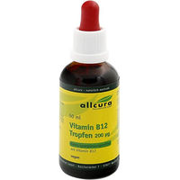 Produktbild von allcura Vitamin B12 Tropfen 200 µg 50 ml vegan vegetarisch