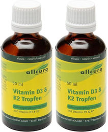 allcura Vitamin D3 + K2 Tropfen – Bild 1 von 1