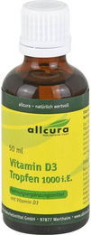Allcura Vitamin D3 Tropfen 1000 IE 50 ml – Bild 1 von 1