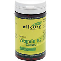 Produktbild von allcura Vitamin K2 MK-7 Kapseln vegan laktosefrei 60 Stück