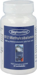 Allergy Research Group B12 Methylcobalamin Lutschtabletten vegetarisch 50 Stück – Bild 1 von 2