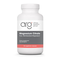 Allergy Research Group Magnesium Citrat Vegetarische Kapseln 180 Stück laktosefrei und glutenfrei – Bild 1 von 2
