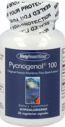 Allergy Research Group Pycnogenol 100 Vegetarische Kapseln Glutenfrei 30 Stück – Bild 1 von 3
