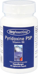 Allergy Research Group Pyridoxin P5P Vitamin B6 Kapseln glutenfrei für Erwachsene 60 Kapseln – Bild 1 von 2