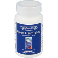 Produktbild von Allergy Research Group QuatreActive Folate 5-MTHF Folsäure Vegan Vegetarisch Laktosefrei Glutenfrei 90 Kapseln