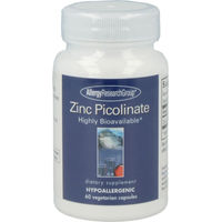 Produktbild von Allergy Research Group Zinkpicolinat 25 mg vegetarische Kapseln 60 Stück laktosefrei und glutenfrei