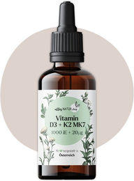 ALLESNATUR SHOP Vitamin D3+K2 Tropfen 1000 IE – Bild 1 von 3