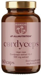 Allnutrition Cordyceps Kapseln mit Extrakt aus dem Chinesischen Raupenpilz vegan 60 Kapseln – Bild 1 von 2